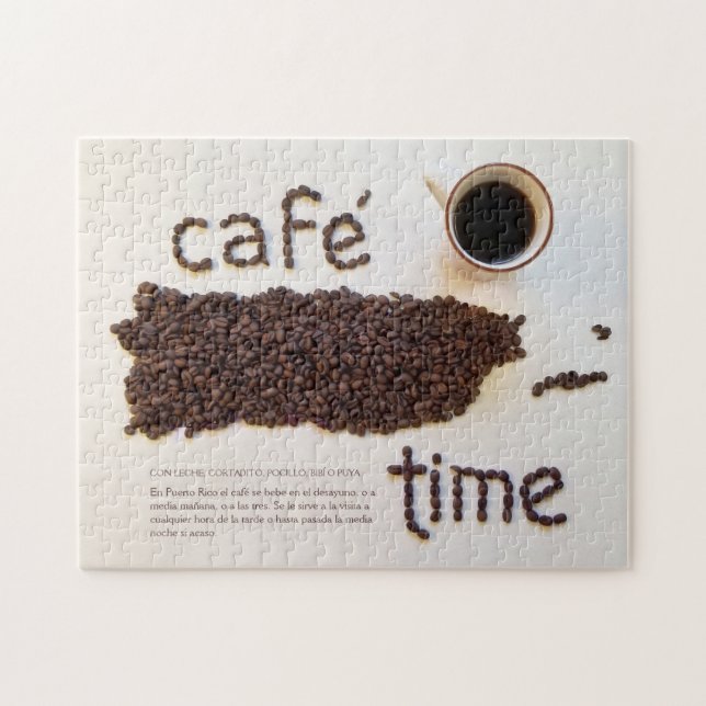 Puerto Rican Coffee Time Fotografie Puzzle (Horizontal)