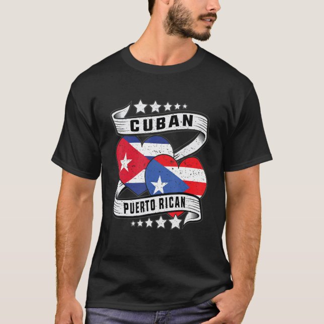 Puerto rican Cuban  half Cuban half Puerto rican f T-Shirt (Vorderseite)
