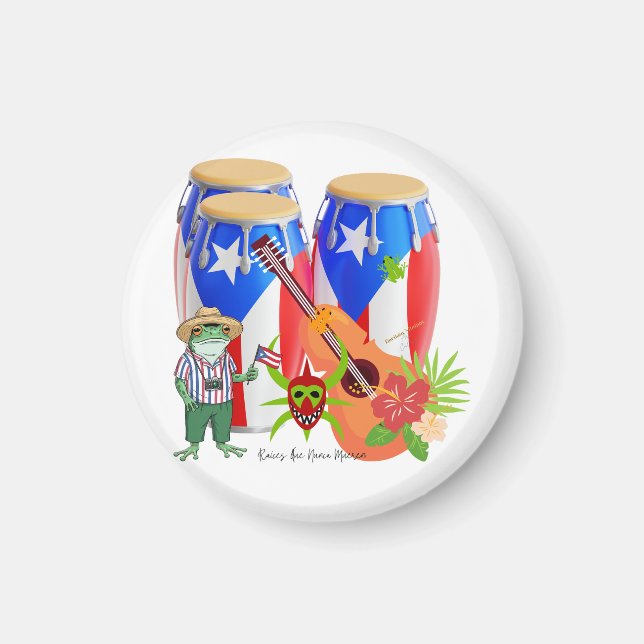 Puerto Rican Cultural Home Accent Magnet (Vorne)