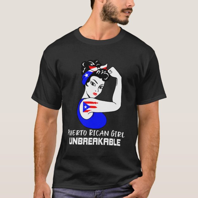 Puerto Rican Girl unbrechlich T-Shirt (Vorderseite)