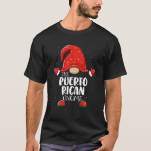 Puerto Rican Gnome Matching Family Group Weihnacht T-Shirt