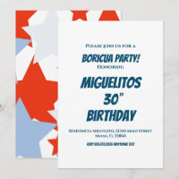 Puerto Rican Hispanic Latin Birthday Party Stars