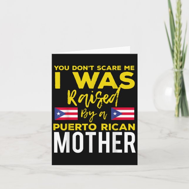 Puerto Rican Joke Quote Puerto Rico Pride  Karte (Vorderseite)