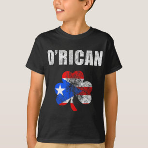 Puerto Rican St. Patrick's Day O'Rican Kleeblatt F T-Shirt