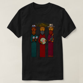Puerto Rican Three Kings with Musical Parranda T-Shirt