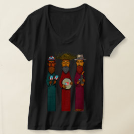 Puerto Rican Three Kings with Musical Parranda T-Shirt