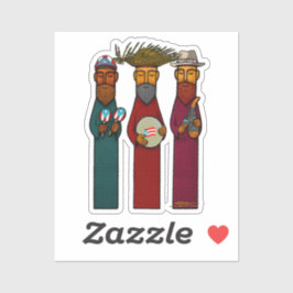 Puerto Rican Three Wise Men – Parranda Aufkleber