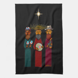 Puerto Rican Three Wise Men – Parranda Geschirrtuch