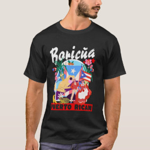 Puerto-ricanische Flaggen-Idee für Frauen & Boricu T-Shirt