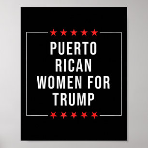 Puerto-ricanische Frauen für Trump Poster