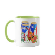 Puerto-ricanische Kultur-Kunst-Kombitasse - 11 oz
