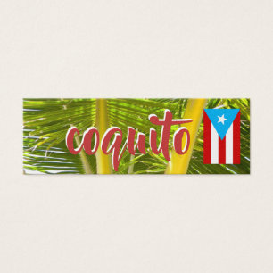 Puerto-ricanischer Coquito-Anhänger mit Flagge