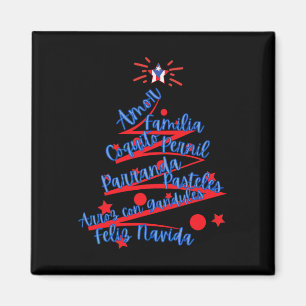 Puerto-ricanisches Weihnachten Feliz Navidad Magnet