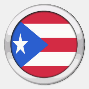 Puerto Rico Abzeichen Runder Aufkleber