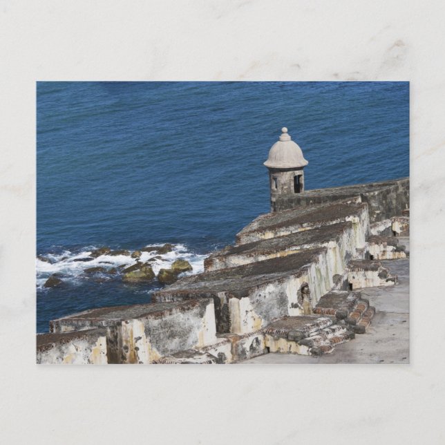 Puerto Rico, Alte San Juan, Abschnitt El Morro Postkarte (Vorderseite)