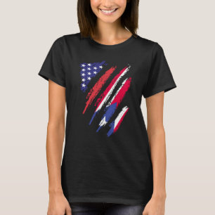 Puerto Rico American Grown Flag USA Patriot Herita T-Shirt