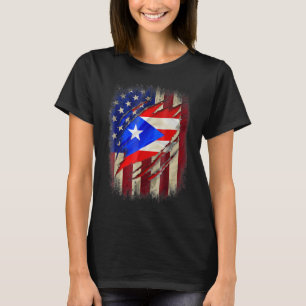 Puerto Rico Amerikanische Flagge USA Puerto Rico F T-Shirt