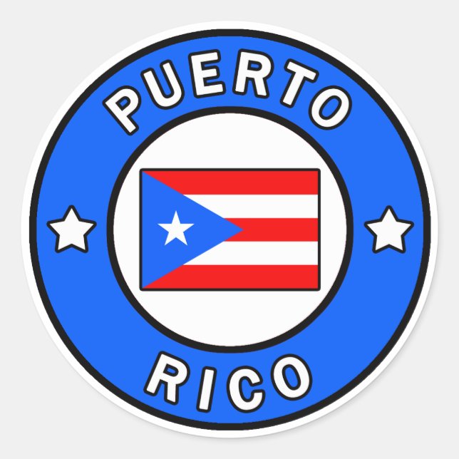 Puerto Rico Aufkleber (Vorderseite)