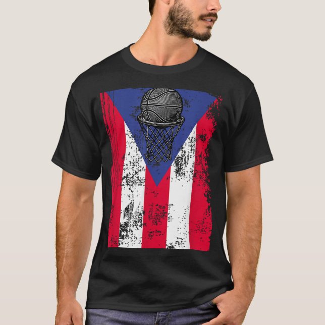 Puerto Rico Basketball T-Shirt (Vorderseite)