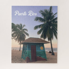 Puerto Rico Beach San Juan Island Sunset Foto Puzzle