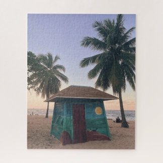 Puerto Rico Beach San Juan Island Sunset Foto Puzzle