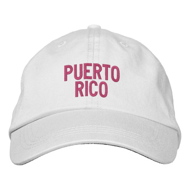 PUERTO RICO BESTICKTE BASEBALLKAPPE (Vorderseite)