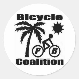 Puerto Rico Bicycle Coalition Round Sticker 1,5"