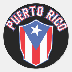 Puerto Rico Big und Bold Runder Aufkleber