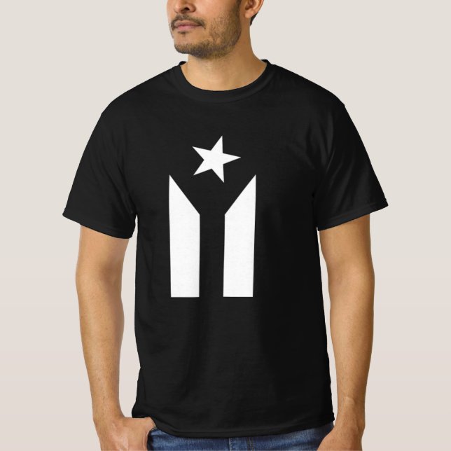PUERTO RICO BLACK FLAG T - Shirt (Vorderseite)