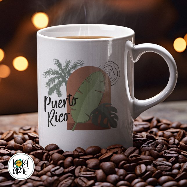 Puerto Rico BOHO Tropisch Kaffeetasse (Von Creator hochgeladen)