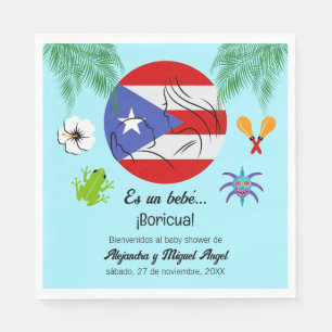 Puerto Rico Boricua Babydusche Serviette
