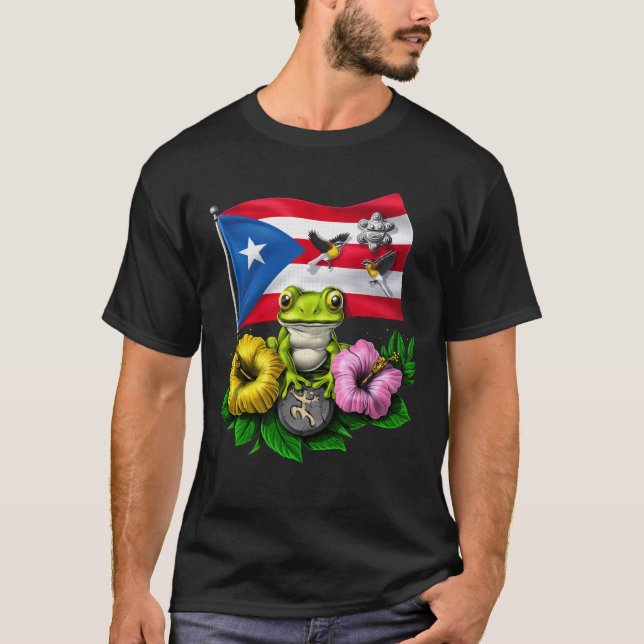 Puerto Rico Boricua Flag T-Shirt (Vorderseite)