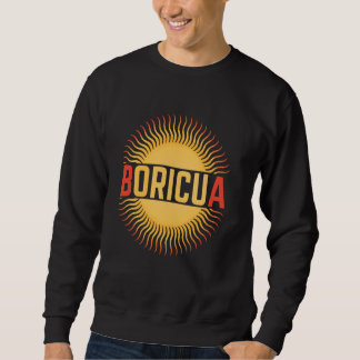 Puerto Rico Boricua Sunset Graphic Sweatshirt