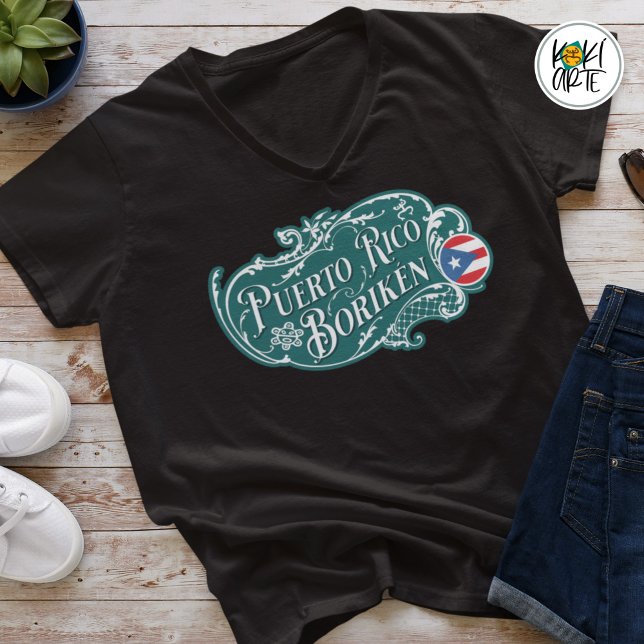 Puerto Rico Boriken Vintage T-Shirt (Von Creator hochgeladen)