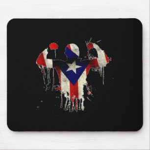 Puerto Rico Boxing Gloves Boxeo Shirt Ropa Uni Mousepad