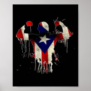 Puerto Rico Boxing Gloves Boxeo Shirt Ropa Uni Poster