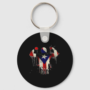 Puerto Rico Boxing Gloves Boxeo Shirt Ropa Uni Schlüsselanhänger