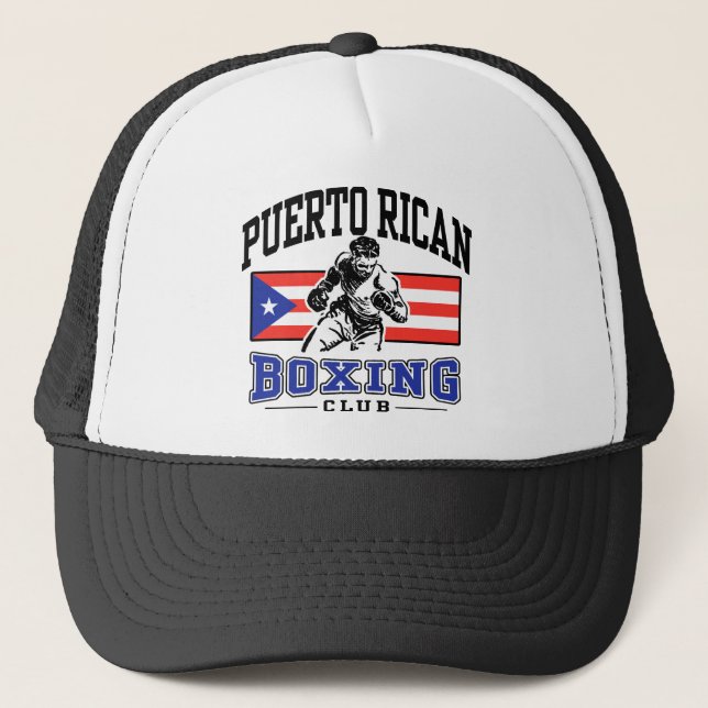 Puerto Rico Boxing Truckerkappe (Vorderseite)