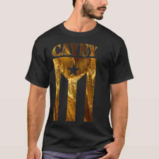 Puerto Rico Cayey Gold Boricua, Puerto Rico Flag T-Shirt
