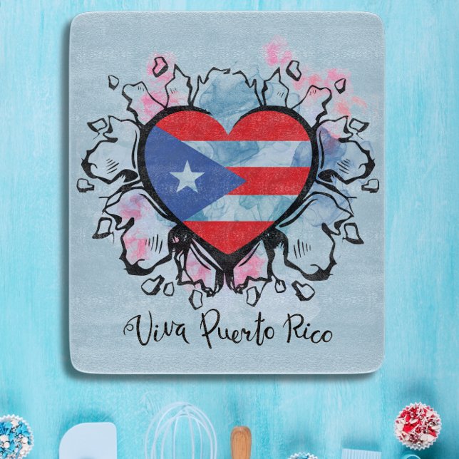 Puerto Rico Charcuterie und Cutting Board Schneidebrett (Von Creator hochgeladen)