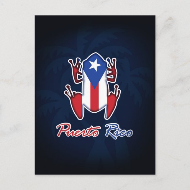 Puerto Rico Coqui Frog Postcard Postkarte (Vorderseite)