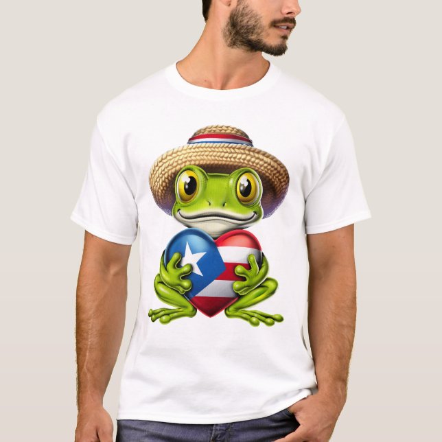 Puerto Rico Coqui Frog T-Shirt (Vorderseite)