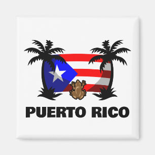 Puerto Rico Coqui Frog Travel Magnet