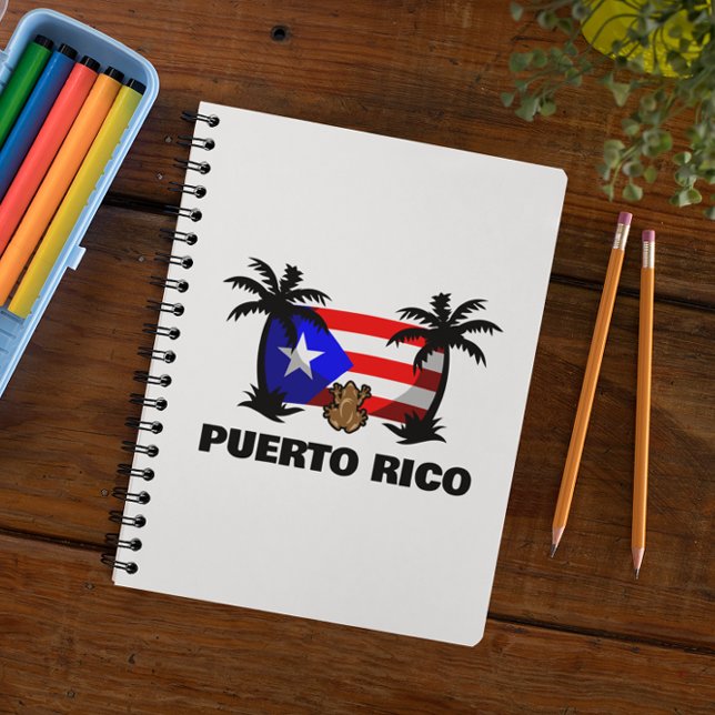 Puerto Rico Coqui Frog Travel Notizblock (puerto rico national flag travel notebook)