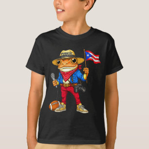 Puerto Rico Coqui Frosch Straßenmusik Fußball T-Shirt