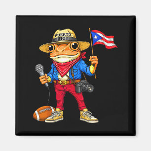 Puerto Rico Coqui Frosch Straßenmusik FußballPuert Magnet