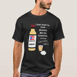 Puerto-Rico Coquito und backen Weihnachtskekse T-Shirt