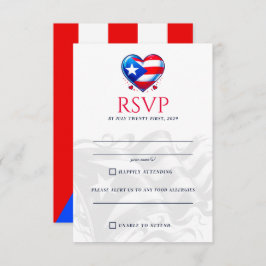 Puerto Rico Couple RSVP Karte