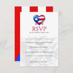 Puerto Rico Couple RSVP Karte