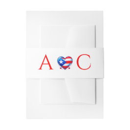 Puerto Rico Couple Wedding Einladungsbanderole